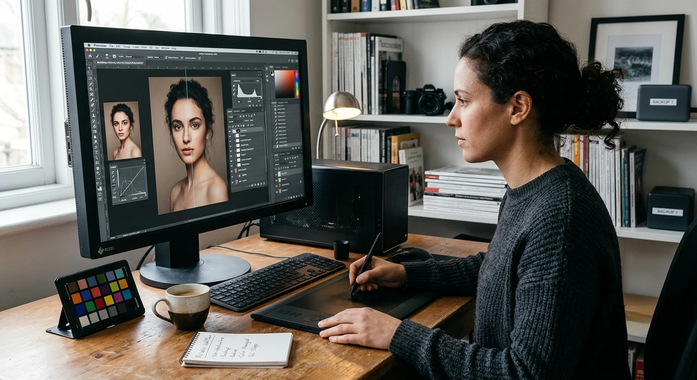 Consistent product retouching example